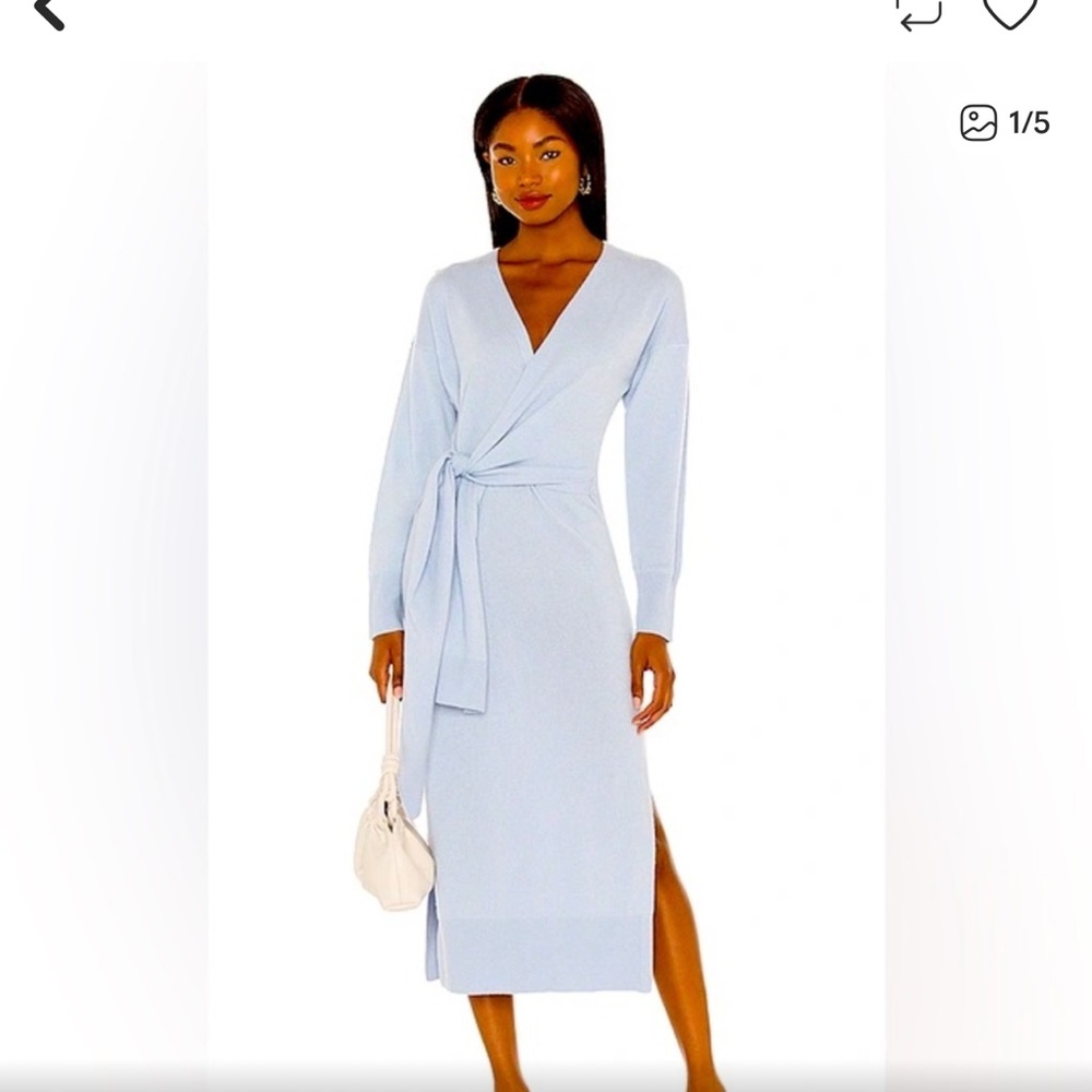 Jonathan Simkhai Light Blue Long Sleeve Dress